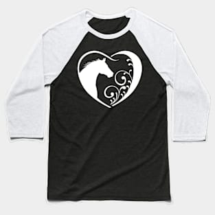 I Heart Horse Baseball T-Shirt